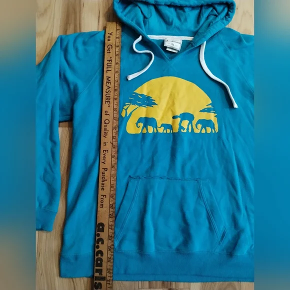 Star Wars Imperial Walker with elephants graphic hooded sweater size XL - Picture 8 of 9